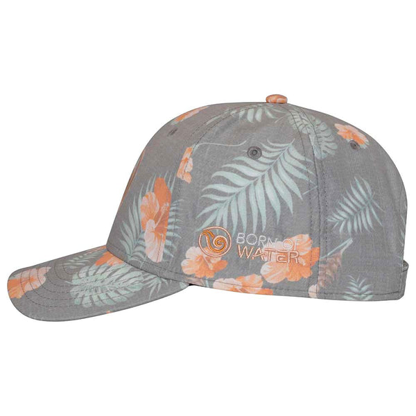 Born of Water Tropical Logo Hat - Orange - Side