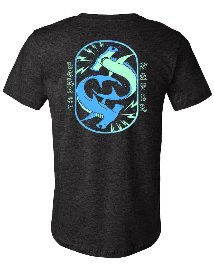 Electric Hammerhead Sharks Shirt - Back