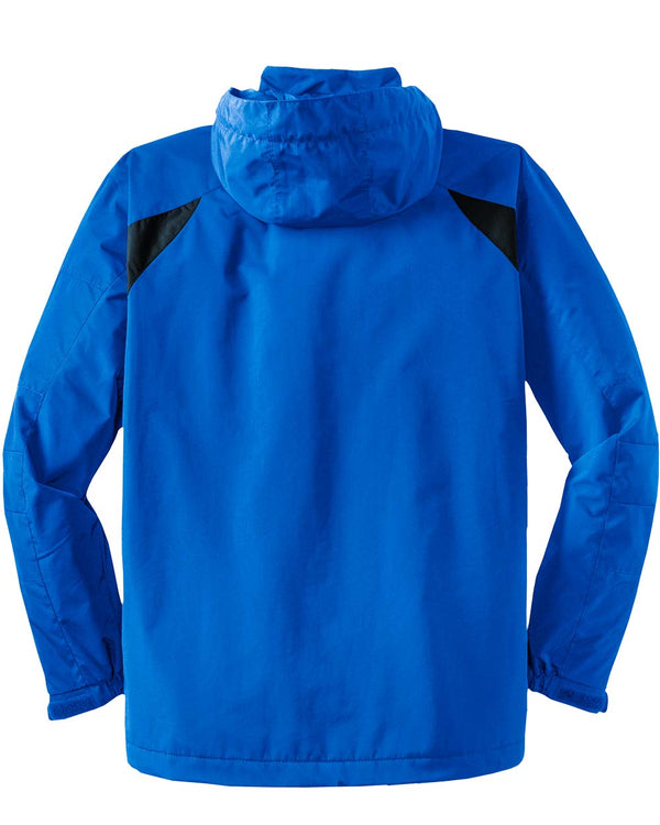 Mens Waterproof Foul Weather Gear Jacket - Blue - Back