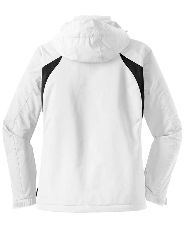 Womens Waterproof Foul Weather Gear Jacket - White - Back