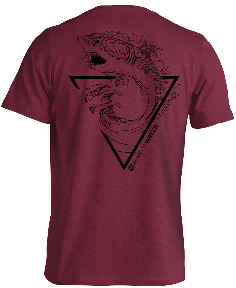 Great White Shark T-Shirt - Red Back