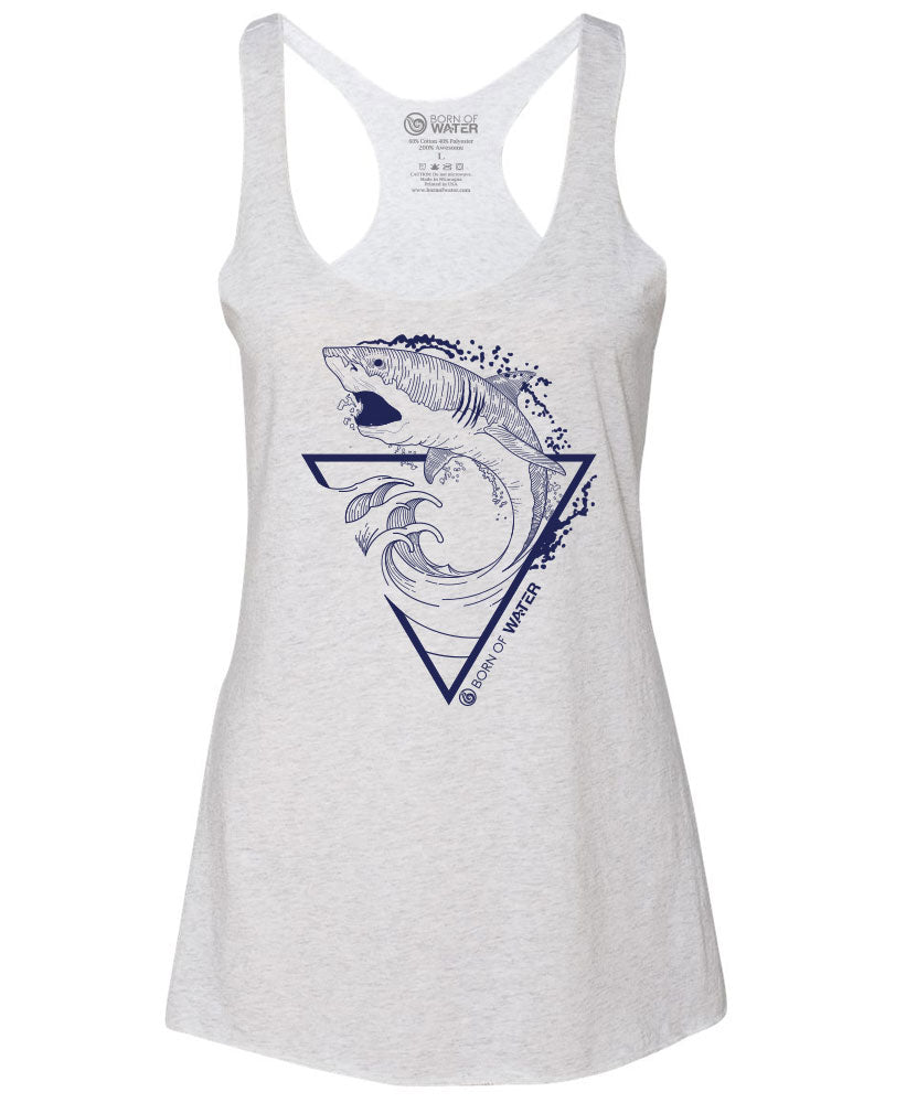 Great White Shark Tank Top - Back