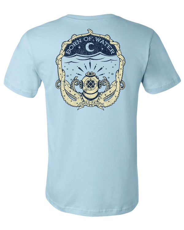 Hold Fast T-Shirt - Light Blue - Back