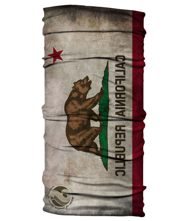 Neck Gaiter - California Flag - Grungy