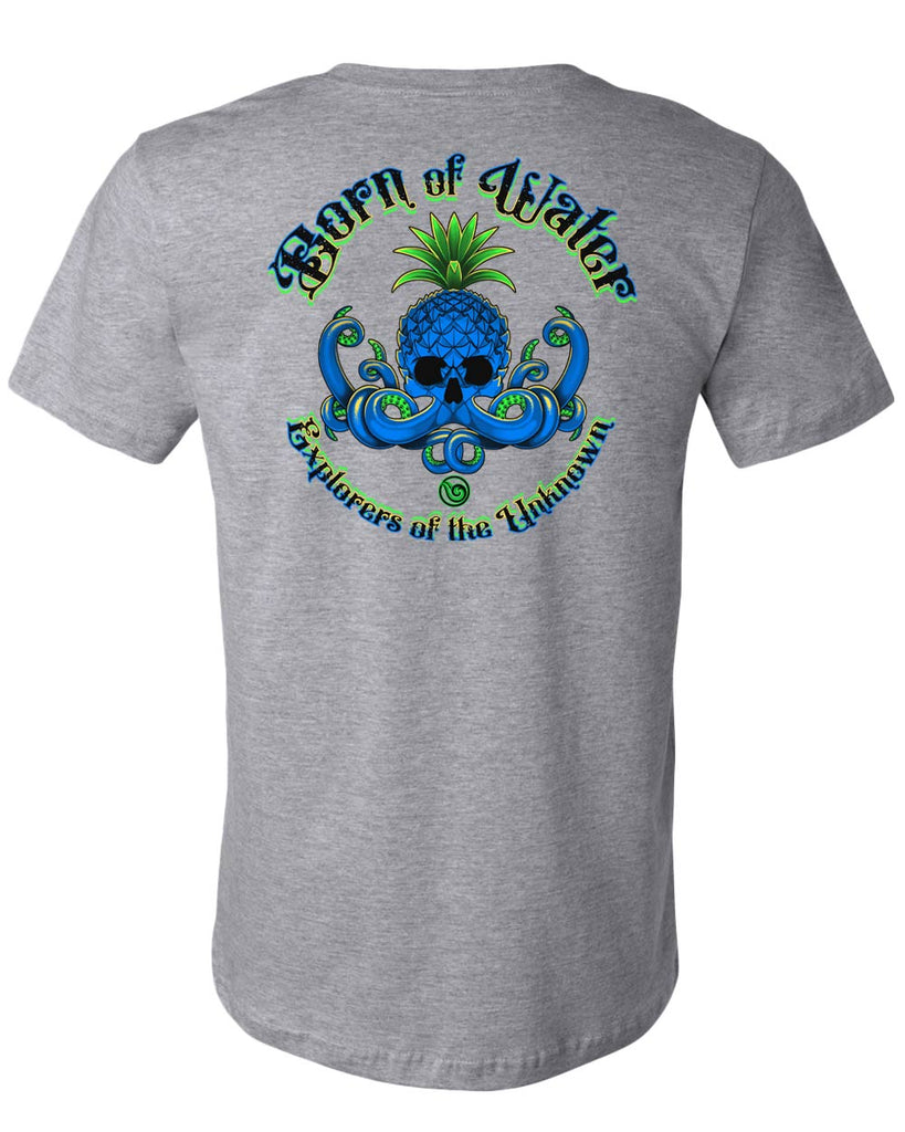 Pineapple Octopus Skull T-Shirt - Back