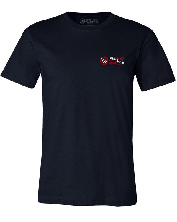 Scuba Dive Flag Streak T-Shirt - Navy - Front