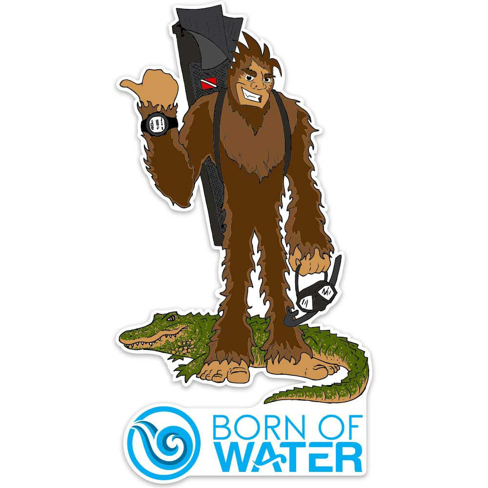 Skunk Ape Freediver Sticker