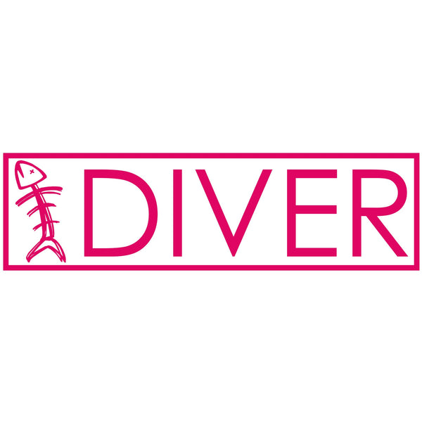 Speared DIVER Decal - Pink