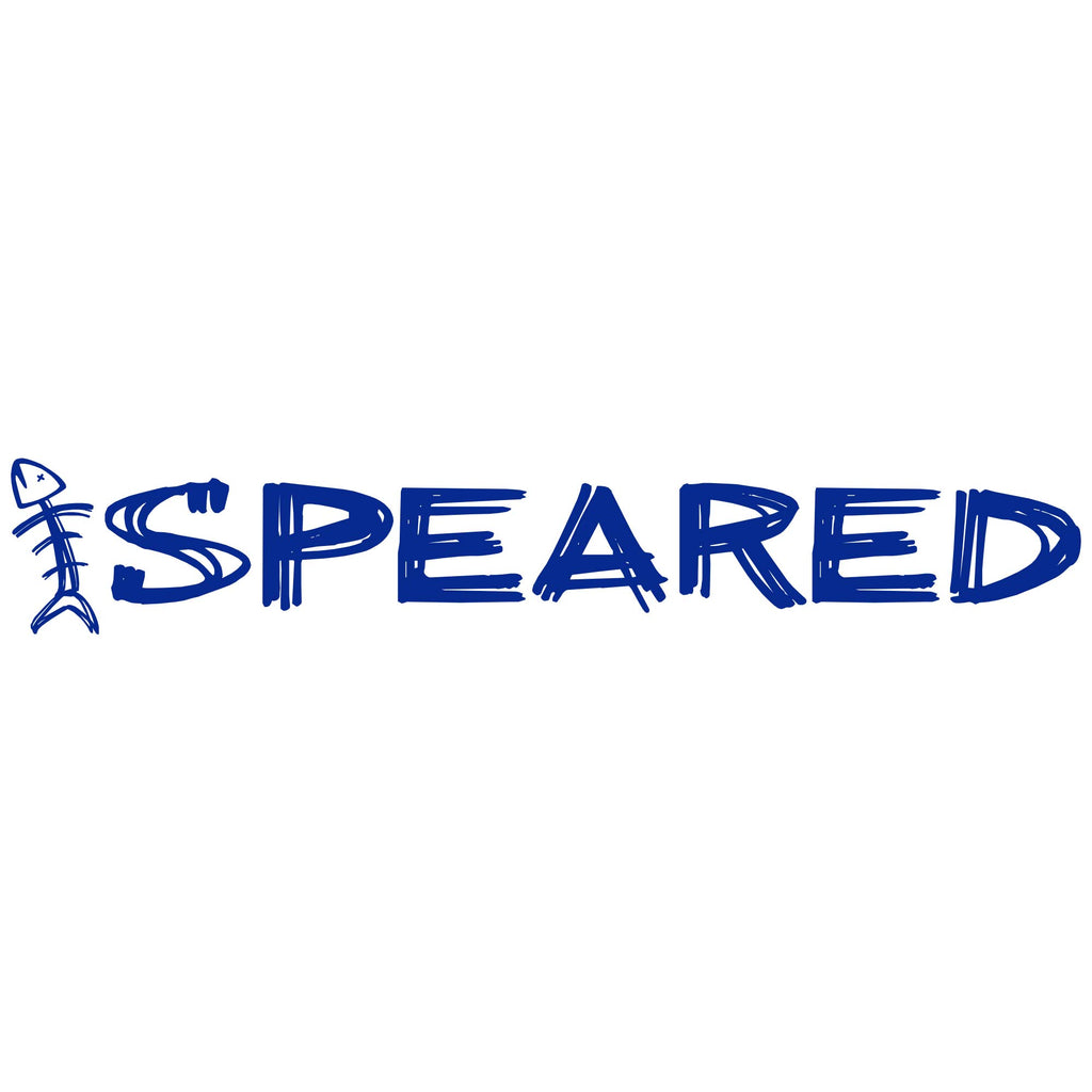 Speared Logo Decal 10"- White