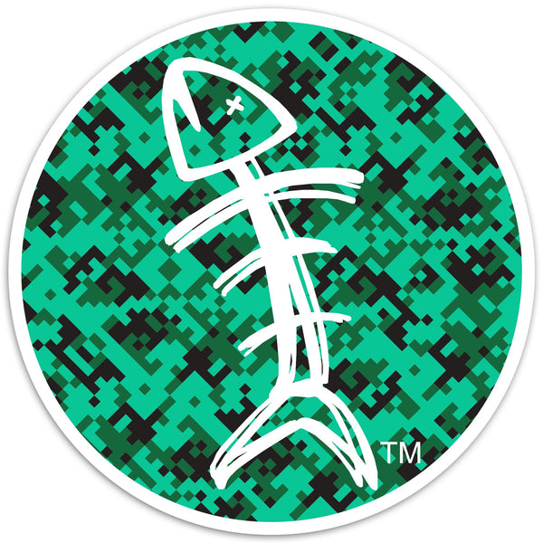 Speared Round Stickers - Green