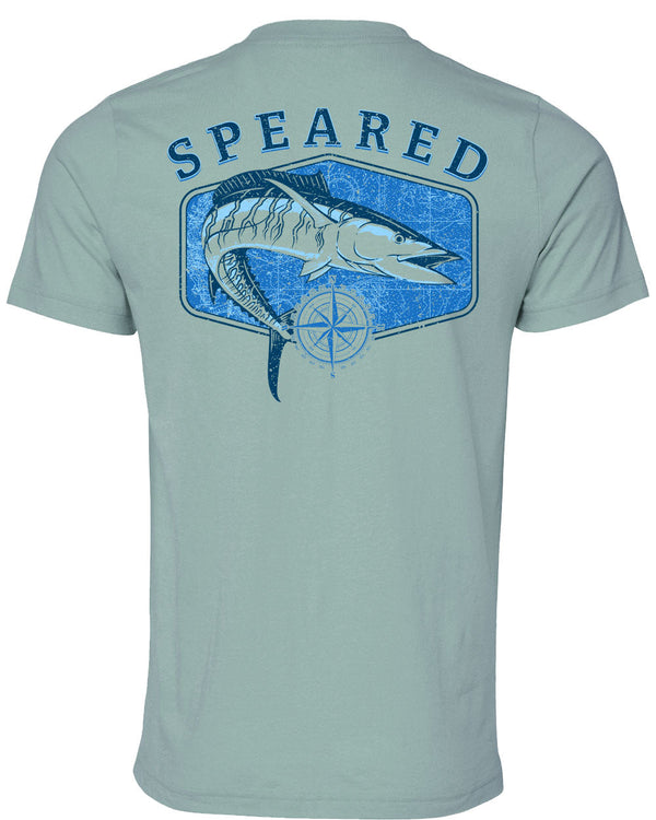 Speared Wahoo - Dusty Blue - Back