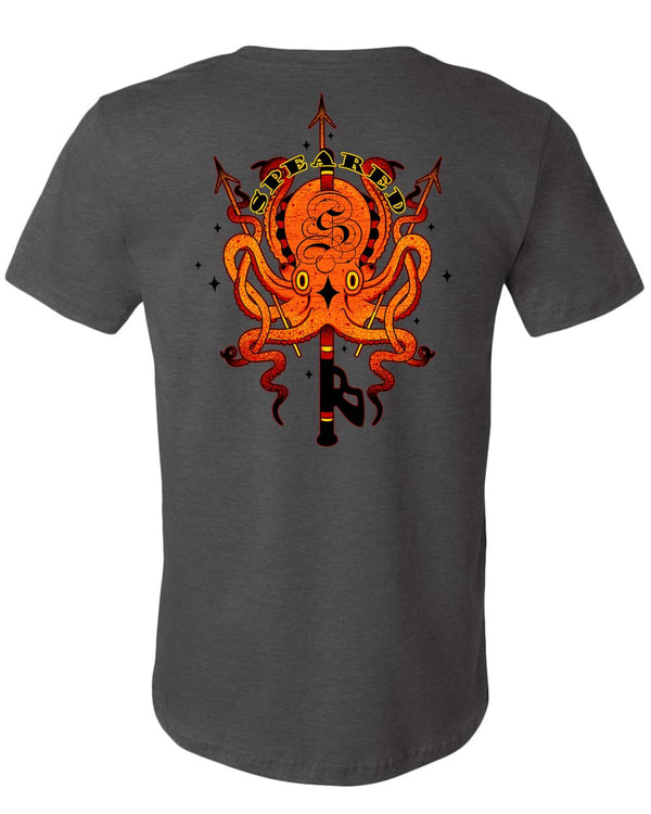 Speared Tako Octopus - Metal Gray - Back